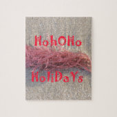 Santa HoHoHo Frohe Weihnachten aus den Farben am S Puzzle (Vertikal)