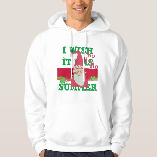 Santa HoHoHo! Summer wish Hooded Sweatshirt (Vorderseite)