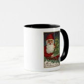 Santa Holding a Candlelit Tree Tasse (VorderseiteRechts)