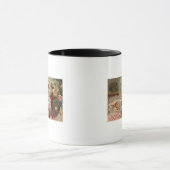 Santa Holding Doll, Schlafmädchen Tasse (Zentrum)