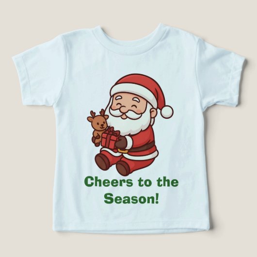 Santa Holding Reindeer Toy (Design Vorderseite)