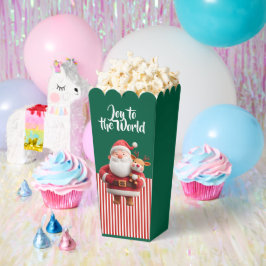 Santa Holding Reindeer Toy Geschenkschachtel