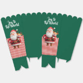 Santa Holding Reindeer Toy Geschenkschachtel (Ungeklappt)