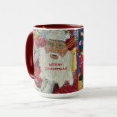 Santa Holiday 15 oz Klassische Tasse zweimal überp (Vorderseite Links)