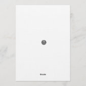 Santa Holiday Blessings Flat Card Einladung (Rückseite)