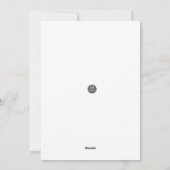 Santa Holiday Blessings Flat Card Feiertagskarte (Rückseite)