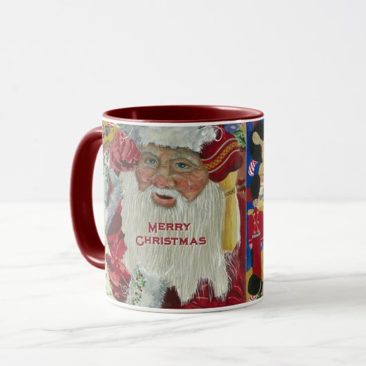 Santa Holiday Tasse "zweimal überprüfen" Klassisch (Vorderseite Links)