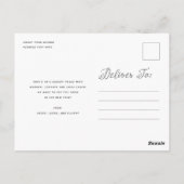 Santa Holiday Vielen Dank Postkarte (Rückseite)