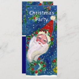 SANTA, HOLLYBERRY CROWNS CHRISTMAS PARTY Program Einladung