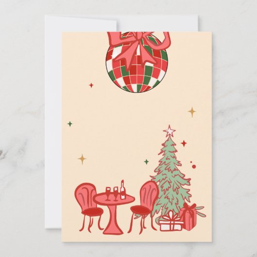 Santa Hos Funny Adult Friendsmas Weihnachts-Party Einladung (Rückseite)