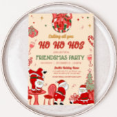 Santa Hos Funny Adult Friendsmas Weihnachts-Party Einladung