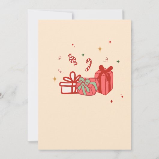 Santa Hos Funny Friendsmas Weihnachts-Party Einladung (Rückseite)