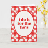 Santa Ho's Karte (Gelbe Blume)