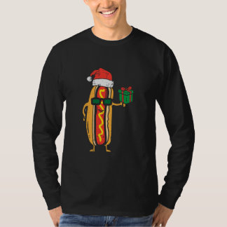 Santa Hotdog Funny Xmas Weihnachten Weihnachten T-Shirt