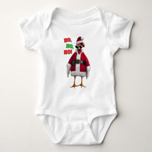 Santa Huhn Baby Strampler