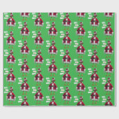 Santa Huhn Geschenkpapier (Flach)