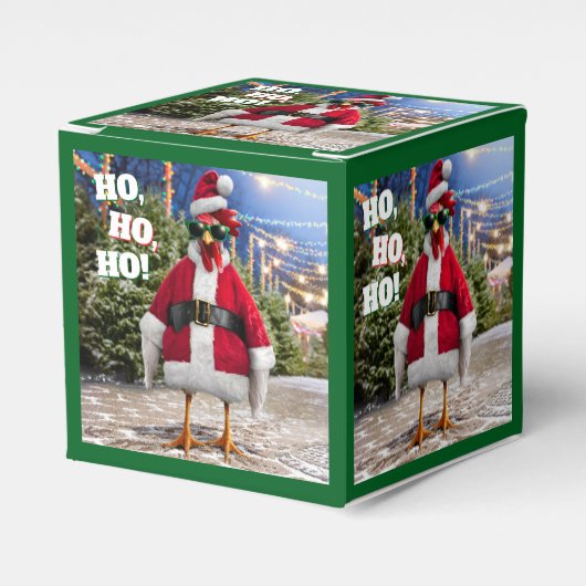 Santa Huhn Geschenkschachtel (Vorderseite)