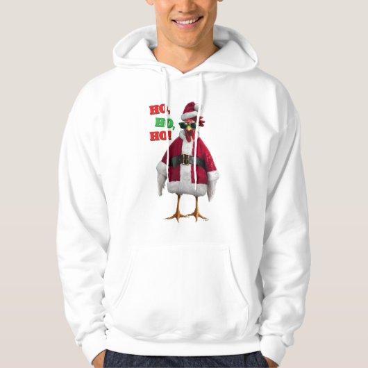 Santa Huhn Hoodie (Vorderseite)