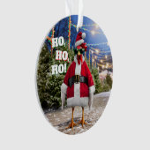 Santa Huhn Ornament (Vorderseite)