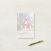 Santa Huhn Post-it Klebezettel (Auf Schreibtisch)