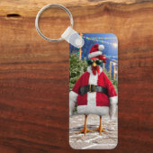 Santa Huhn Schlüsselanhänger (Vorderseite)