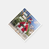 Santa Huhn Serviette (Ecke)