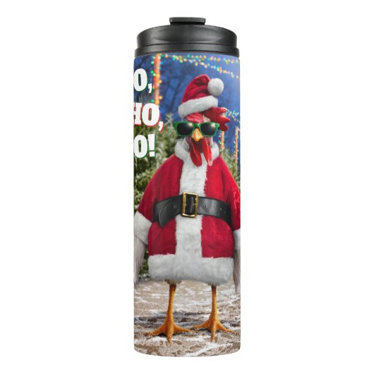 Santa Huhn Thermosbecher (Vorderseite)