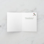 Santa Hummingbird Christmas Feiertagskarte (Innenseite)