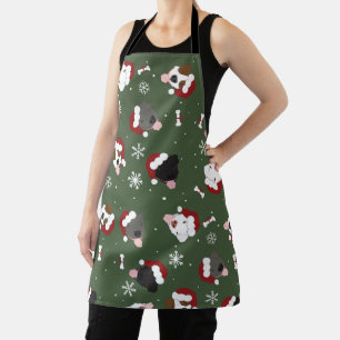 Santa Hunde auf Grün Schürze