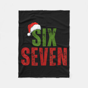 Santa Hut 6 7 Sechs Sieben Gen Z Alpha Meme Slang  Fleecedecke