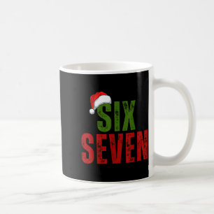 Santa Hut 6 7 Sechs Sieben Gen Z Alpha Meme Slang  Kaffeetasse