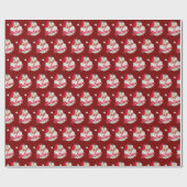 Santa Hut alte Weihnachtsgeschenke Geschenkpapier (Flach)