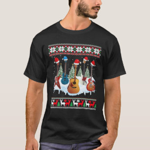 Santa-Hut Gitarrenliebhaber-Geschenke Gitarre häss T-Shirt