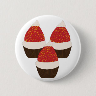 Santa-Hut-Häppchen Button