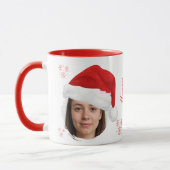 Santa-Hut individuell gestalteter Fotobecher | Per Tasse (Links)
