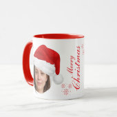 Santa-Hut individuell gestalteter Fotobecher | Per Tasse (Vorderseite Links)