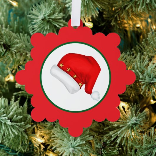 Santa Hut Ornament Karte (Insitu (Baum))