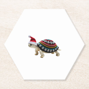 Santa-Hut-Schildkröte - Vintage Meeresschildkröte Untersetzer