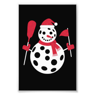 Santa Hut Schneemann Familie Weihnachten Matching  Fotodruck