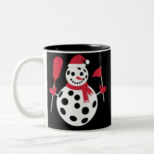 Santa Hut Schneemann Familie Weihnachten Matching  Zweifarbige Tasse