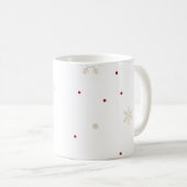 Santa Hut Weihnachtsmann Rot Buchstabe A Name Kaffeetasse (VorderseiteRechts)