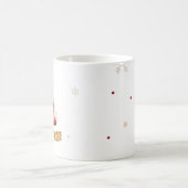 Santa Hut Weihnachtsmann Rot Buchstabe A Name Kaffeetasse (Mittel)