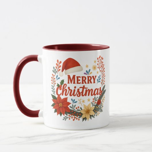 Santa-Hut-Weihnachtsmug Tasse (Links)