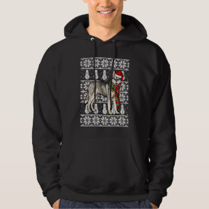 Santa-Hut Xmas Siberian Husky Hässliches Weihnacht Hoodie