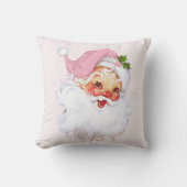 Santa Hütte Chic Pink Weihnachtskissen Kissen (Vorderseite)