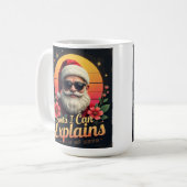 Santa I Can Explain Christmas Kaffeetasse (Vorderseite Links)