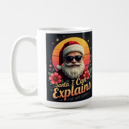 Santa I Can Explain Christmas Kaffeetasse (Links)