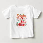 Santa I can't talk, ich bin schon nett - Funny Bab Baby T-shirt (Vorderseite)