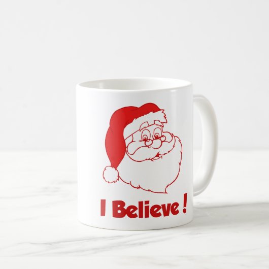 Santa I glaube Weihnachten Tasse (VorderseiteRechts)