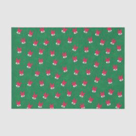 Santa "I Liebe You" Handschuh in ASL-Papiertaschen Seidenpapier